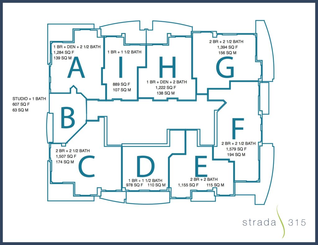 Strada 315 Floor Plan Map